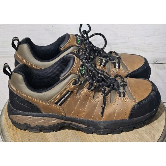 SR Max Winston Men's Brown Low Hiker Comp Toe EH Slip Resistant Work Shoe 10 - Picture 1 of 10